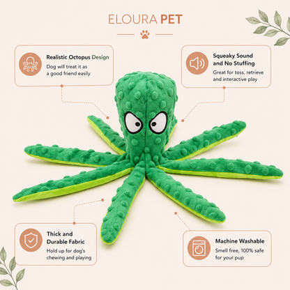 Octopus Squeaky Toy