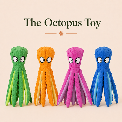 Octopus Squeaky Toy